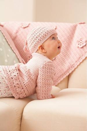 Baby Blanket Hat And Jacket Crochet Patterns - The Knitting Network