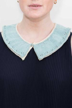 Double Layer Womens Collar Knitting Pattern - The Knitting Network