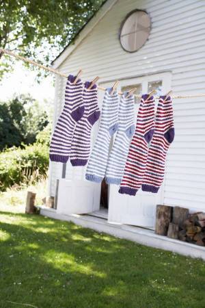 Family Stripy Socks Knitting Patterns - FREE (enter SUMMER16 at checkout) - The Knitting Network