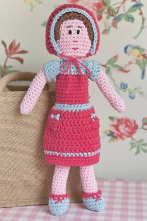 Crocheted vintage doll