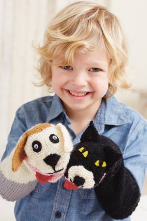 Cat And Dog Sock Puppet Knitting Pattern - The Knitting Network