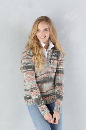 Cardigan and Sweater in King Cole Quartz Super Chunky (5637)