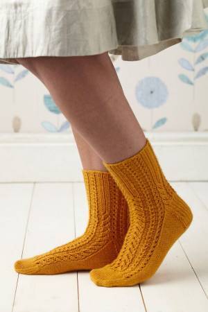 Pretty Mustard Socks
