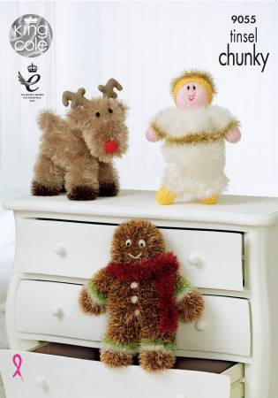 Christmas Characters in King Cole Tinsel Chunky (9055)