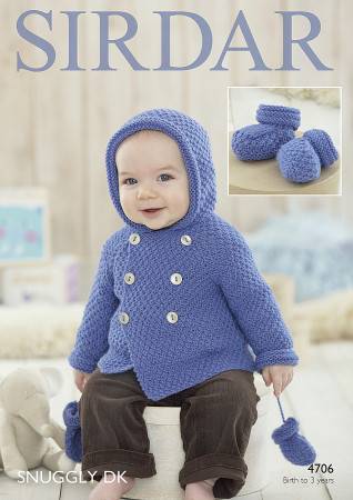 Boy's Coat, Mittens and Bootees in Sirdar Snuggly DK (4706)