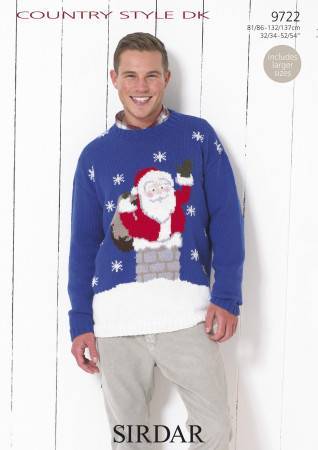 Santa Claus Sweater in Sirdar Country Style DK (9722)