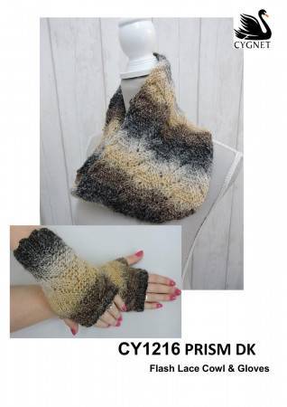 Cowl and Gloves in Cygnet Prism DK (CY1216)