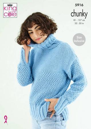 Sweaters in King Cole Subtle Drifter Chunky (5916)