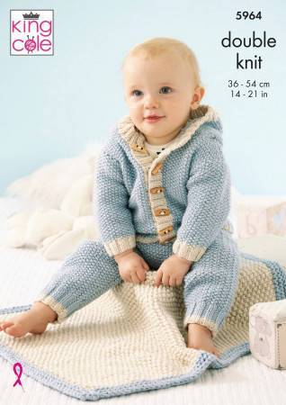 Jackets, Leggings, Hat and Blankets in King Cole Cherished DK (5964)