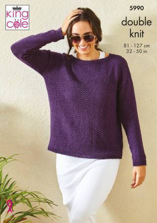 Sweater and Top in King Cole Linendale DK (5990)