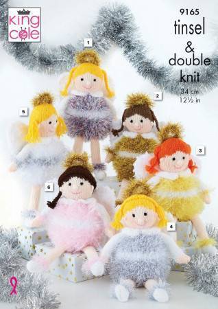 Little Angels in King Cole Tinsel Chunky and Big Value 50g DK (9165)