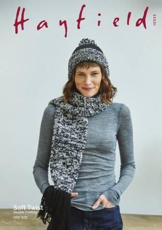 Hat and Scarf in Hayfield Soft Twist (10333)