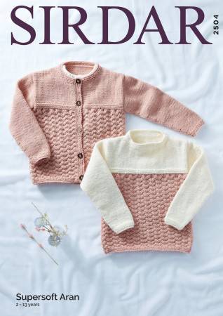 Sweater and Jacket in Sirdar Supersoft Aran (2504)