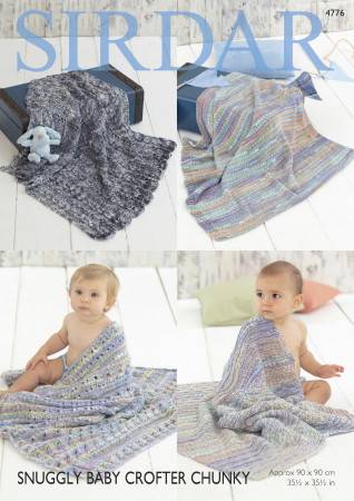 Blankets in Sirdar Snuggly Baby Crofter Chunky (4776)