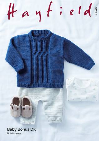 Sweater in Hayfield Baby Bonus DK (5336)