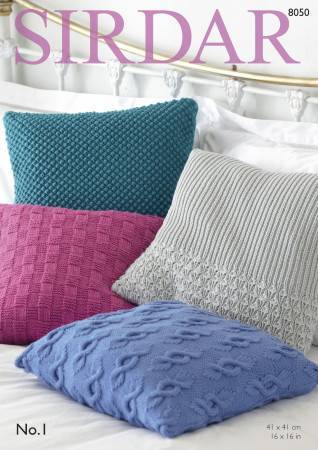 Cushion Covers in Sirdar No. 1 (8050)