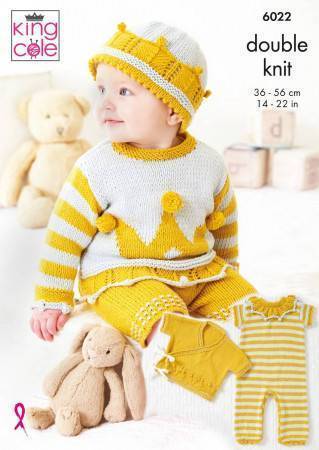 Baby Set in King Cole Cottonsoft DK (6022)