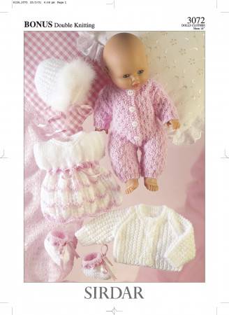 Dress, Bootees, All In One, Jacket and Bonnet in Bonus DK (3072)
