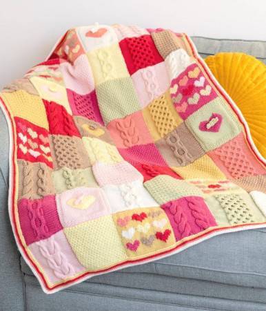 The Pink Patchwork Heart Blanket Colour Pack