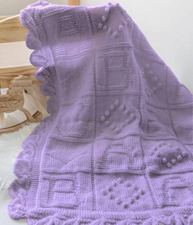 Emu ABC Blanket Bundle - Lilac Colourway (Kit)