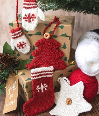 Mini Christmas Tree Decoration Knitting Patterns