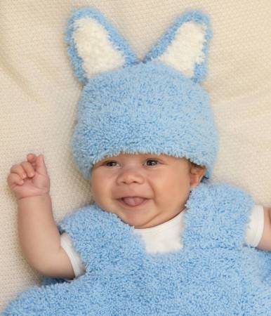 Baby Bunny Sleep Sack And Hat in Elements Colours Teddy