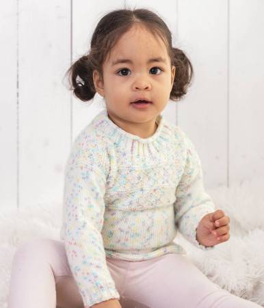Child's Gansey-Style Sweater in Emu Treasure Little Dots DK (2021)