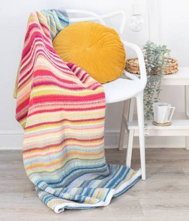 Knitted Temperature Blanket in Emu Classic DK (1018)