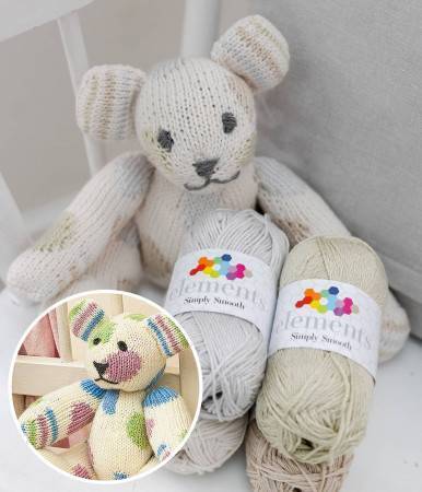 Patterned Teddy Bear in Elements Simply Smooth