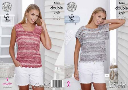 T-Shirt and Vest Top in King Cole Vogue DK (4494)