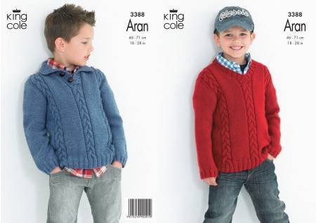 Sweaters in King Cole Comfort Aran (3388)