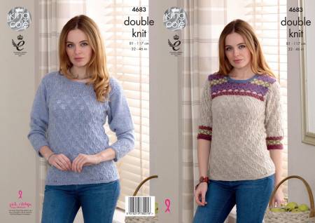 Sweaters in King Cole Panache DK (4683)