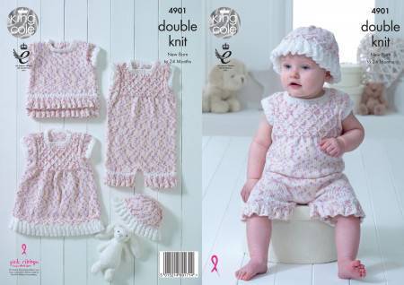 Baby Set in King Cole Cherish Dash DK and Cherished DK (4901)