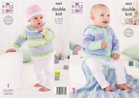 Baby Set in King Cole Cottonsoft Baby Crush DK (5632)
