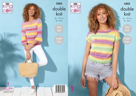 Top and Sweater in King Cole Tropical Beaches DK (5883)