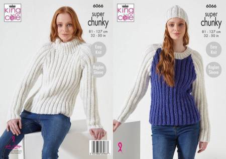 Sweaters and Hat in King Cole Celestial Super Chunky (6066)