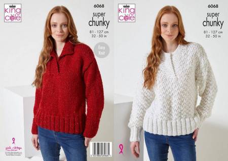 Sweaters in King Cole Celestial Super Chunky (6068)