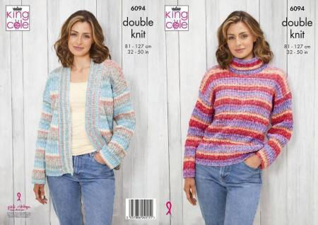 Sweater and Jacket in King Cole Bramble DK (6094)