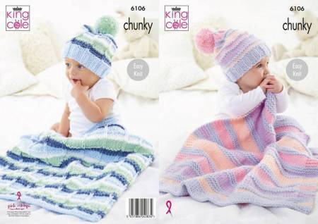 Blankets and Hats in King Cole Comfort Chunky (6106)