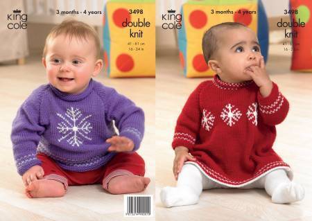 Sweater and Dress in King Cole Comfort Baby DK (3498)