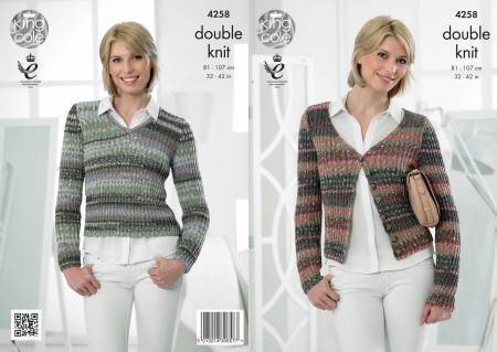 Cardigan and Top in King Cole Drifter DK (4258)