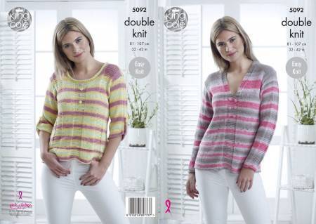 Sweaters in King Cole Cottonsoft Crush DK (5092)