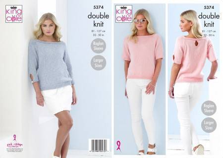 Sweaters in King Cole Cotton Top DK (5374)