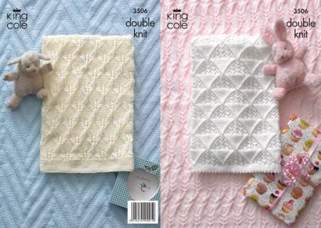 Baby Blankets in King Cole Comfort Baby DK (3506)