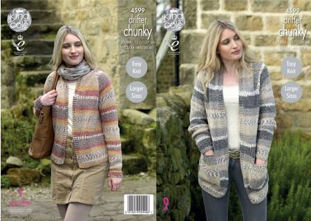 Cardigans in King Cole Drifter Chunky (4599)
