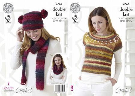 Top and Accessories in King Cole Riot DK (4763)