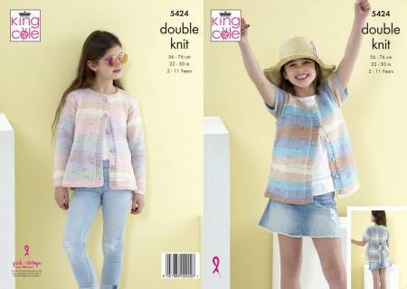 Cardigans in King Cole Beaches DK (5424)