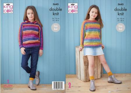 Sweater and Hoodie in King Cole Bramble DK (5645)