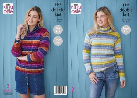 Sweaters in King Cole Bramble DK (5647)