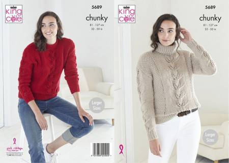 Sweaters in King Cole Ultra Soft Chunky (5689)